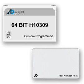 AnythingID PVC Prox Cards | 64 BIT H10309 (Pack of 50)