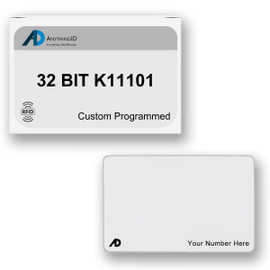K11101 Compatible Prox Cards - AnythingID 32 BIT Format - ProxCards