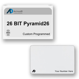 AnythingID PVC Prox Cards | 26 BIT Pyramid26 (Pack of 50)