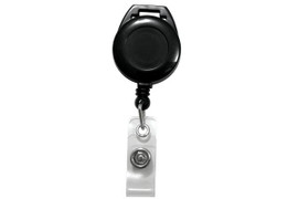 1.25" Badge Reel with Lanyard Attachment and Clear Strap (50 Pack)