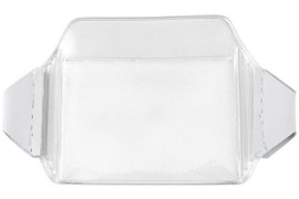 Clear Vinyl Horizontal Arm Band Badge Holder, 3.75" 2.5" (100 Pack)