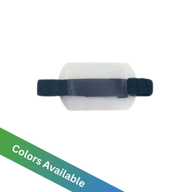 Clear Vinyl Horizontal Arm Band Badge Holder with Strap 3.375" x 2.375" (25 pack)