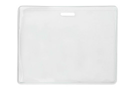 Heavy-Duty Vinyl Horizontal Proximity Card Holder, 3.6" x 2.38" (100 Pack)