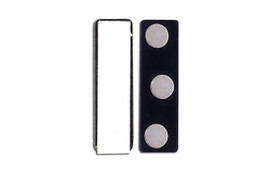 Magnetic Badge Attachment with 3 Round Magnets (50 Pack)