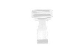 3/8" Wide White Plastic Lanyard Hook (5000 Pack)