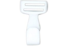 5/8" Wide White Plastic Lanyard Hook (5000 Pack)