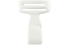 3/4" Wide White Plastic Lanyard Hook (5000 Pack)