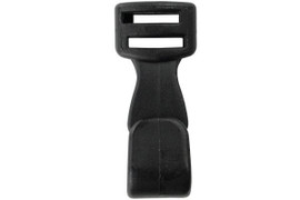 3/8" Wide Black Plastic Lanyard Hook (5000 Pack)