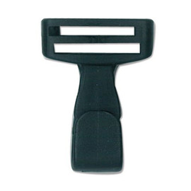 1" Wide Black Plastic Lanyard Hook (5000 pack)