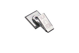 Pressure-Sensitive Nickel-Plated Clip with Embossed U Bulldog Clip 1" (100 Pack)