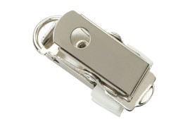 Metal Card Clamp with U Clip for Clothing Attachment (100 Pack)