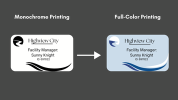 What’s the Difference Between Monochrome and Full-Color ID Card Printing?