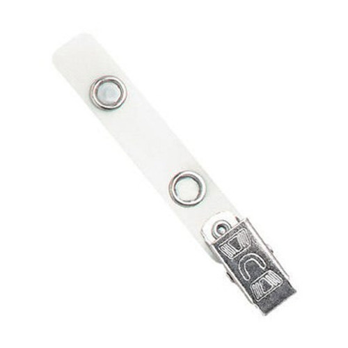 2110-1050 White Mylar ''U'' Badge Clips - 2.75'' (100 per pack)