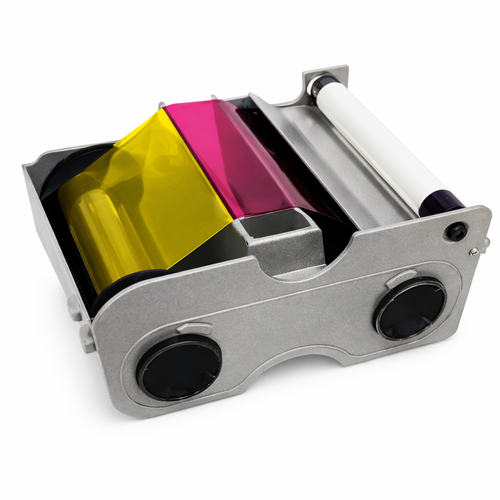 FARGO 45030 YMCKO Cartridge w/ Cleaning Roller