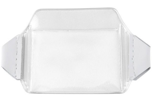 Clear Vinyl Horizontal Arm Band Badge Holder, 3.75" 2.5" (100 Pack)