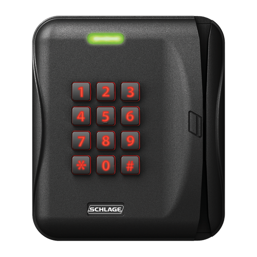Schlage MTMSK15-485 Multi-Technology Magnetic Stripe Reader Single Gang Wall Mount with Keypad Access Control Reader