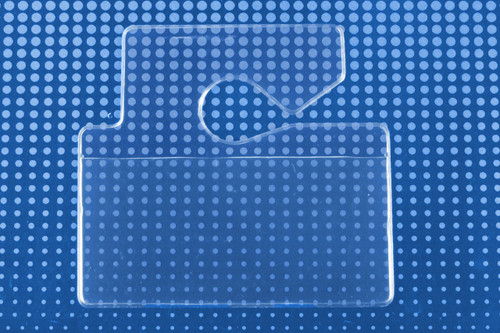 Clear Vinyl Horizontal Hangtag Holder 3.75" x 2" (100 Pack)