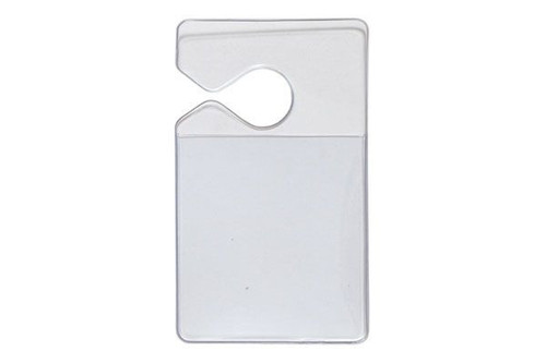 Clear Vinyl Vertical Hangtag Holder 2.63" x 3" (100 Pack)