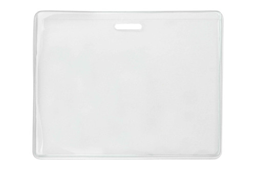 Heavy-Duty Vinyl Horizontal Proximity Card Holder, 3.6" x 2.38" (100 Pack)