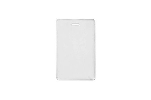 Heavy-Duty Vinyl Vertical Proximity Card Holder, 2.38" x 3.75" (100 Pack)