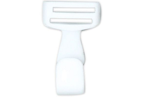 5/8" Wide White Plastic Lanyard Hook (5000 Pack)