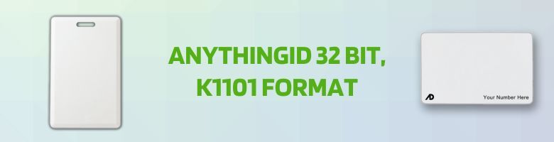 カイト K11101 Compatible Prox Cards - AnythingID 32 BIT Format - ProxCards