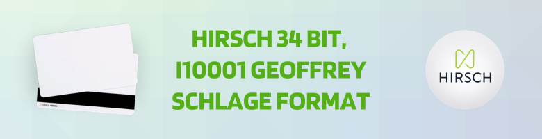 Hirsch 34 Bit, I10001 Geoffrey Schlage Format