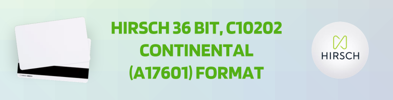 Hirsch 36 Bit, C10202 Continental (A17601) Format