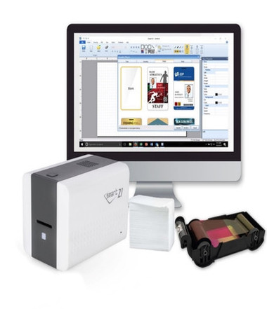 IDP SMART-21 Simplex ID Card Printer Kit - ProxCards