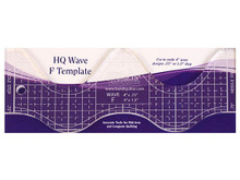Wave F Ruler 4" - Made from .25-inch thick quality acrylic. Use the Handi Quilter wave to make ...