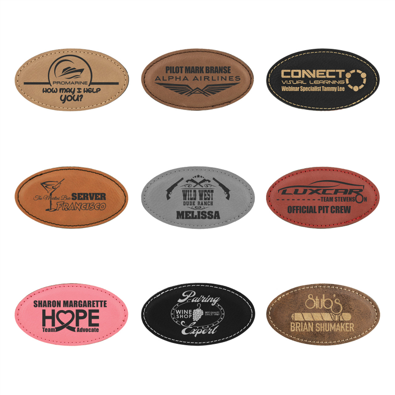 Buy 1.5 X 4 Oval Personalized Custom Name Patch Name Tag Online in