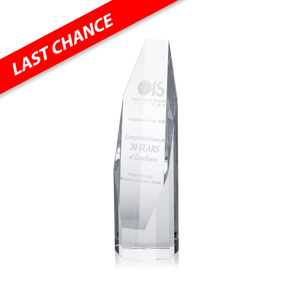 Octagon Tower Optical Crystal Award