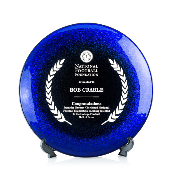 Allure Art Glass Award - Blue