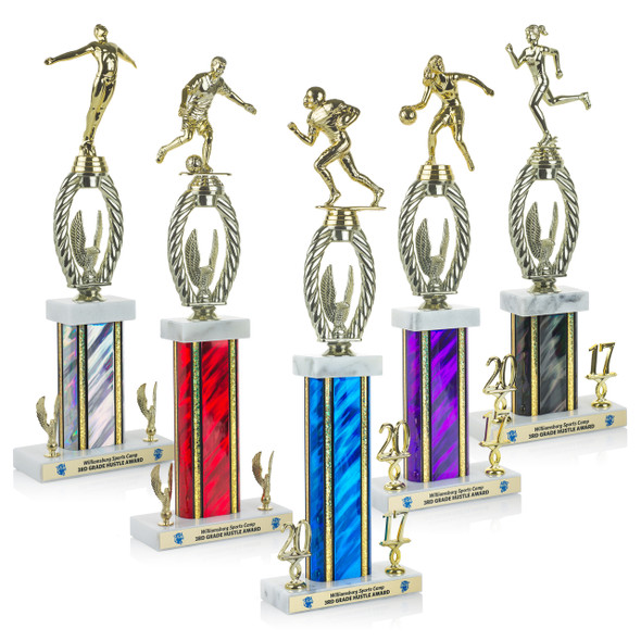 Olympic Plus Series Trophies - Trophy Awards Manufacturing