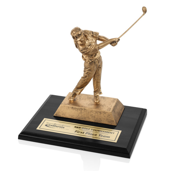 Sculptured Golf Award with Base