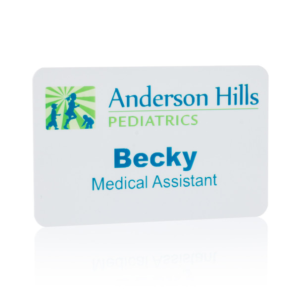 Full Color Plastic Name Tags