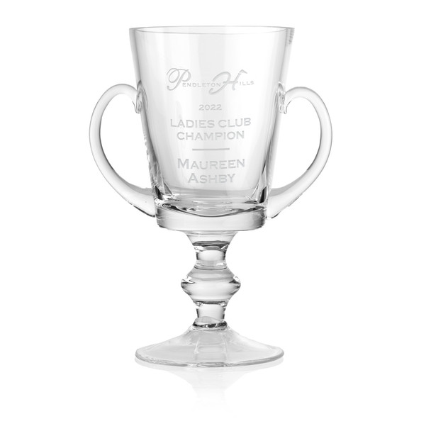 Crystalline Trophy Cup with Handles