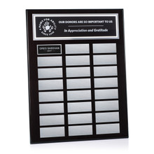 Ebony Pianowood Perpetual Plaque