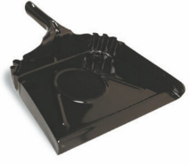 DUST PAN METAL 16" BLACK ENAMEL Clean Touch Inc
