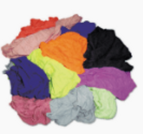 WIPER TOWEL COLORED KNIT 25LB