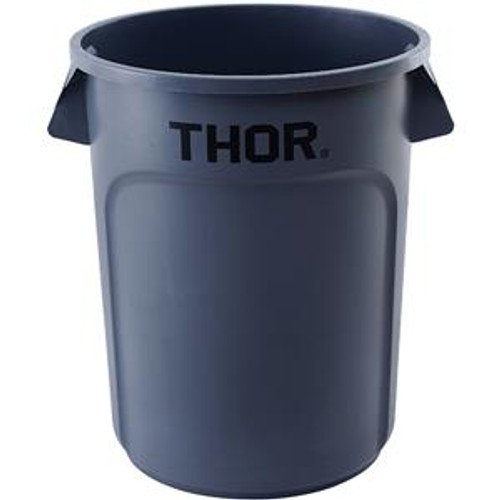 Thor Round Trust® Container 44 Gallon Gray