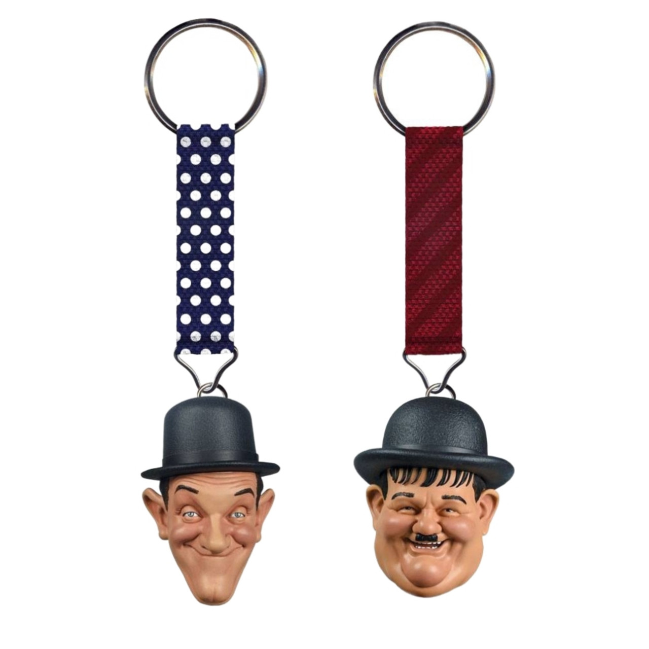 Laurel and Hardy Lanyard Key Chain - Retroble