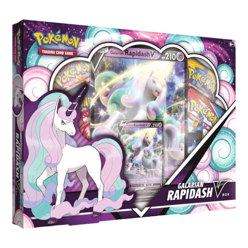 Pokemon Galarian Rapidash V Collection Box