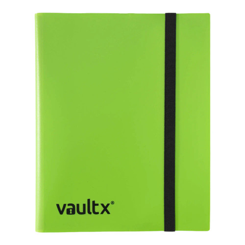 Vault X 9-Pocket Strap Green Binder