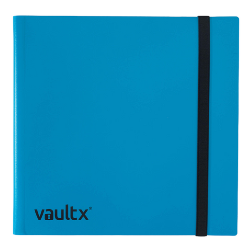 Vault X 12-Pocket Strap Blue Binder