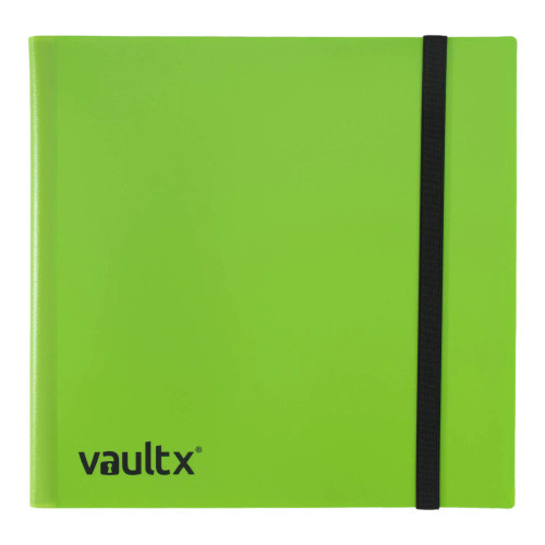 Vault X 12-Pocket Strap Green Binder