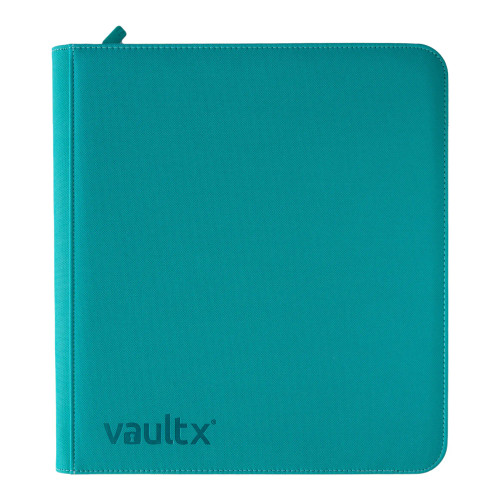 Vault X 12-Pocket Exo-Tec Teal Zip Binder