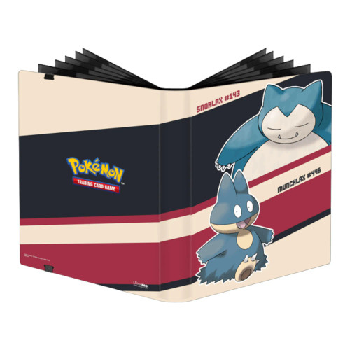 Ultra Pro Pokemon Snorlax And Munchlax 9 Pocket Strap Pro Binder Portfolio