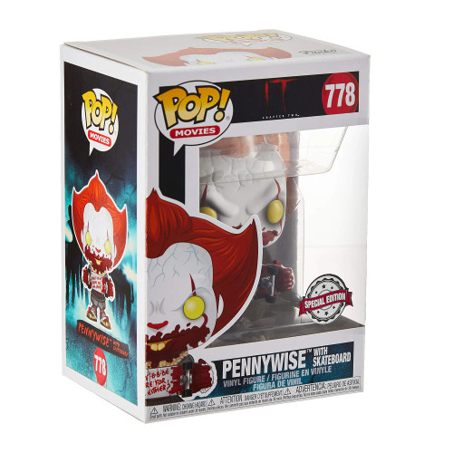 Funko Pop! Movies IT Chapter Two Pennywise With Skateboard Exclusive 778