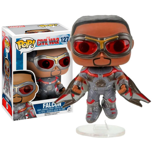 Funko Pop! Marvel Civil War Captain America Falcon Exclusive 127